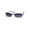 Black Smoke, variant on Mens Half Metal Rim Dad Shade Small Rectangle Sunglasses Black Smoke