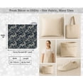 thumbnail image 7 of Soimoi Cotton Canvas Fabric by 3 Yard | Printed Floral Design in Blue | 56 Inch Wide | Medium Weight, Durable Material for Upholstery, Bags, Curtains & Crafts, 7 of 7