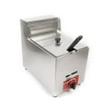 thumbnail image 3 of Commercial LPG Gas Fryer Stainless Steel Countertop Deep Fryer with Basket, 3 of 5