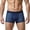 Blue, variant on Mens Mesh Boxer Underwear Solid Color Lightweight Elastic Briefs Low Rise Breathable Underpants