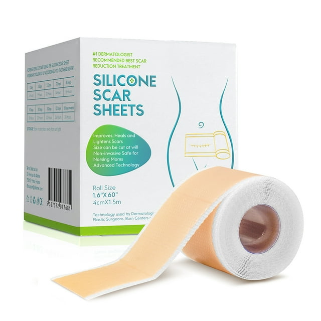 Cinta de Silicona Suave para Cicatrices para Quemaduras Queloides y acné No Irritante y Fácil de Aplicar Adecuada para Pieles Sensibles Todas las Edades Imita la Barrera ANGGREK Otros