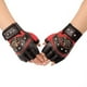 thumbnail image 4 of Guantes de cuero con remaches de medio dedo estilo punk para hombre, para andar en motocicleta y aventuras al aire libre Guantes de esqueleto pirata, 4 of 5