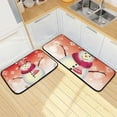 thumbnail image 7 of SKYSONIC Snowman 2 Pieces Kitchen Rug Cushioned Anti-Fatigue Kitchen Rugs Set for Home Office Laundry,19.7" x 27.6"+19.7" x 47.2", 7 of 7