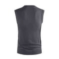 thumbnail image 5 of ZCFZJW Men's Sweater Vest V Neck Pullover Sweater Sleeveless Knit Casual Big and Tall Solid Color Basic Slim Fit Vest Gray M, 5 of 6