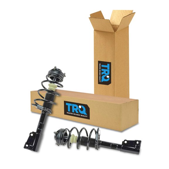 TRQ Front Strut & Coil Spring Assembly Set Driver & Passenger Sides Fits Select 09-19 Dodge Journey