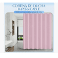 thumbnail image 2 of Cortina De Ducha Con Ganchos 180x180cm Impermeable color Rosa, 2 of 4