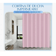 thumbnail image 2 of Cortina De Ducha Con Ganchos 180x180cm Impermeable color Rosa, 2 of 4