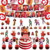 120 Pcs Turning Red Party Supplies, Red Panda Birthday Decorations Include Happy Birthday Banner, Cake Cupcake Toppers, Balloons, Hanging Swirls and Stickers for Boys Girls Birthday Party