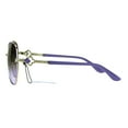 thumbnail image 3 of Womens Jewel Arm Hinge Metal Rim Butterfly Diva Sunglasses Purple Brown Purple, 3 of 4