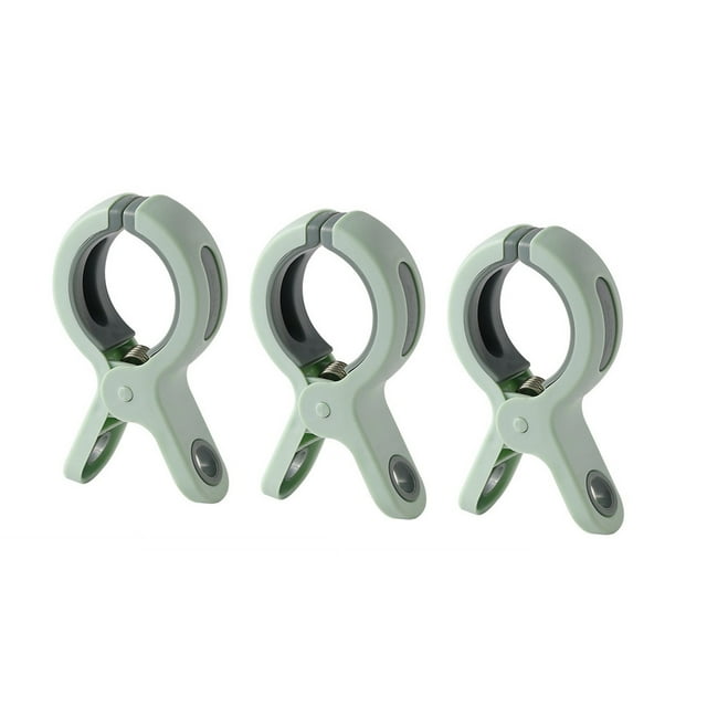 Injueey Paquete de 3 pinzas para toallas de playa, pinzas para edredón a prueba de viento, pinzas de plástico para ropa sucia Type9 NO9 Injueey HA063376-01B