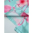 thumbnail image 6 of WIBACKER S-2XL Womens Pajamas Set Short Sleeve Button Down 2 Piece Flamingo Loungewear Sets Tops and Shorts Sleepwear, 6 of 12