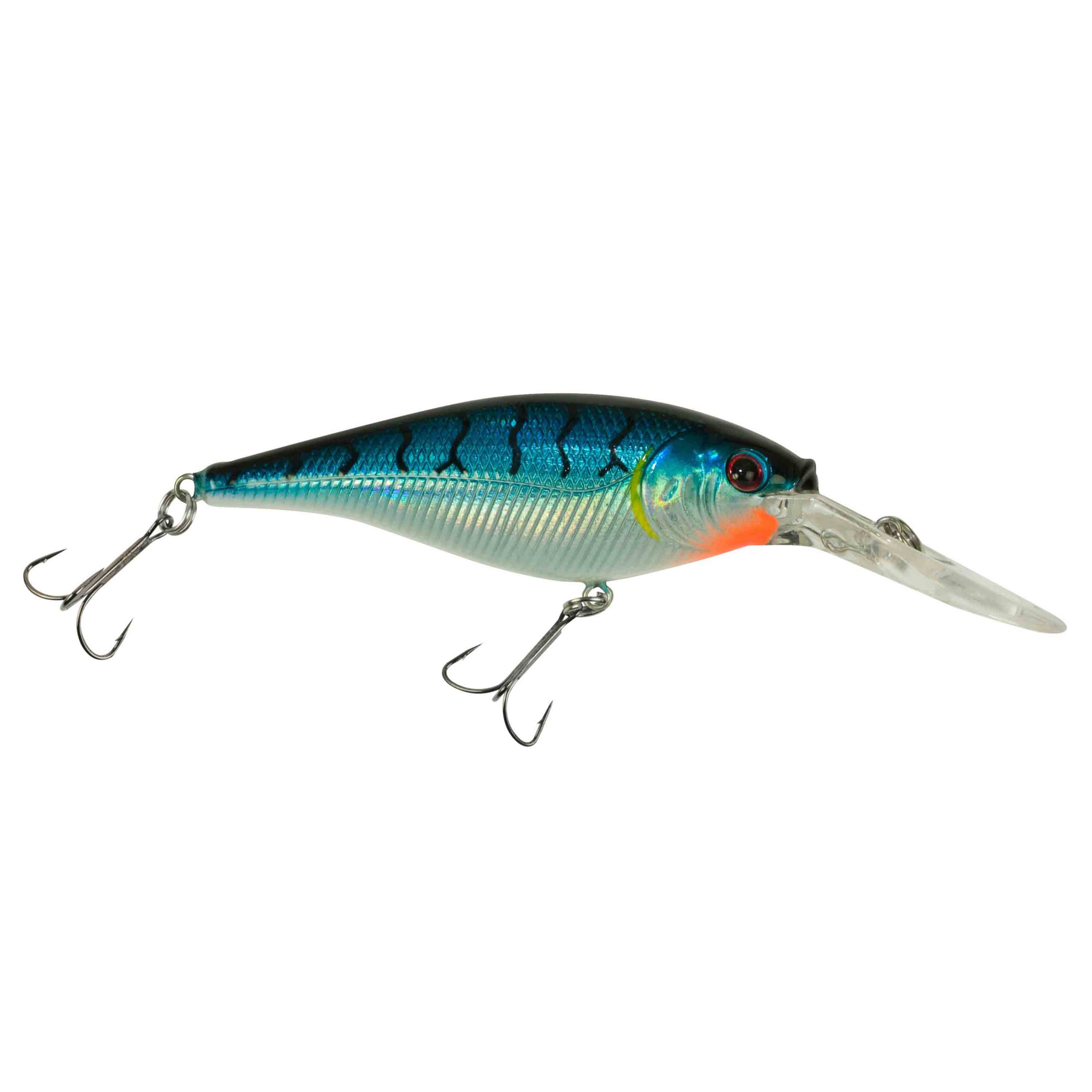 (2 pack) Berkley Flicker Shad Fishing Lure, Blue Tiger, 1/4 oz
