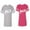 Men Heather / Women Pink, variant on To Infinity And Beyond Matching Couple Cotton Jerseys (Men Heather / Women Black) (Men S / Women S)
