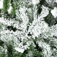 thumbnail image 2 of GVN Christmas Tree, Modern Christmas Tree,9' Tall Unlit Snow Flocked Pine Artificial Christmas Tree with Realistic Branches, Green, 2 of 6