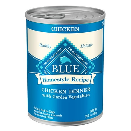 Blue Homestyle Recipe Chicken Dinner with Garden Vegetables Wet Dog Food, 12.5-oz Can (Pack of 3)