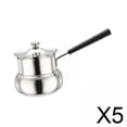 thumbnail image 1 of Cafetera,Cafetera turca Calentador de leche Universal,Olla calentadora de mantequillas de acero inoxidable para viajes,Cafetera con asa Hogar Oficina Cocina,Portátil pequeña Cacerola, 1 of 8