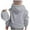Grey, variant on Custom DIY Casual Loose Fit Long Sleeve Hooded Sweatshirt for Kids and Youth Sportswear Girls and Toddlers' Pullover Hoodie Sweatshirt