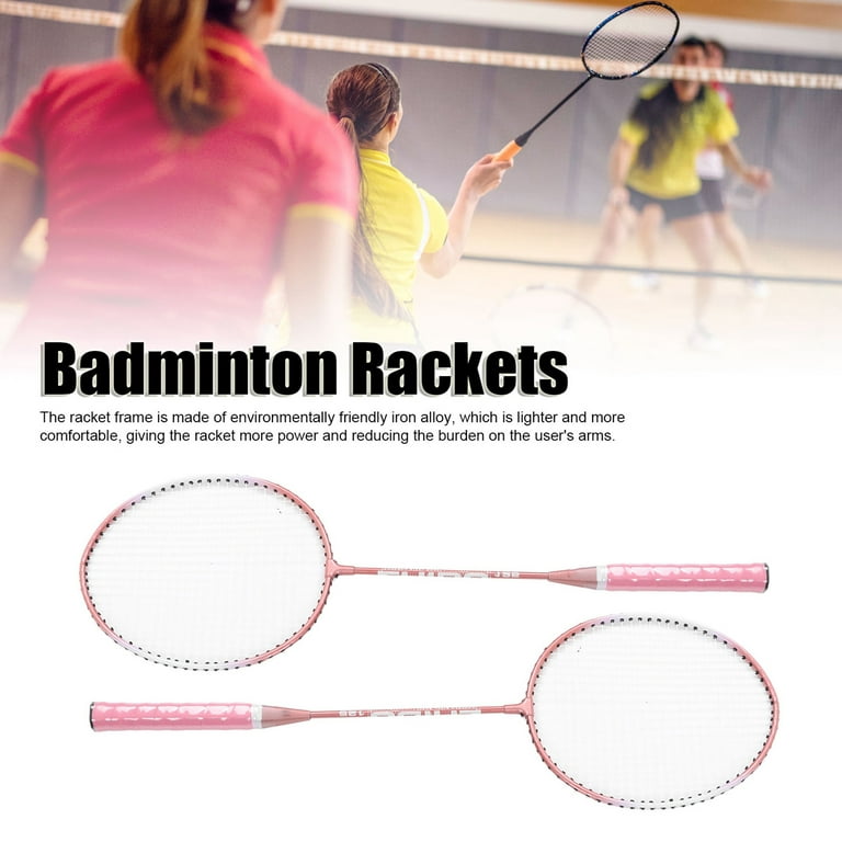 QKTYB Raquette Badminton Enfant, 1 Paire Badminton Set Complet