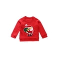 thumbnail image 5 of 3Pcs Baby Girls Christmas Outfits Long Sleeve Crewneck Sweatshirts Mesh Tutu Tulle Skirt Hat Set, 5 of 6