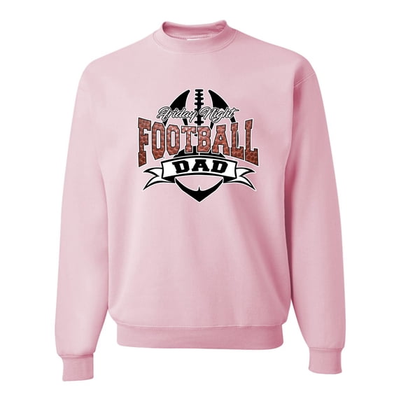 Wild Bobby, Friday Night Football Dad, Sports, Unisex Crewneck Graphic Sweatshirt, Light Pink, XX-Large
