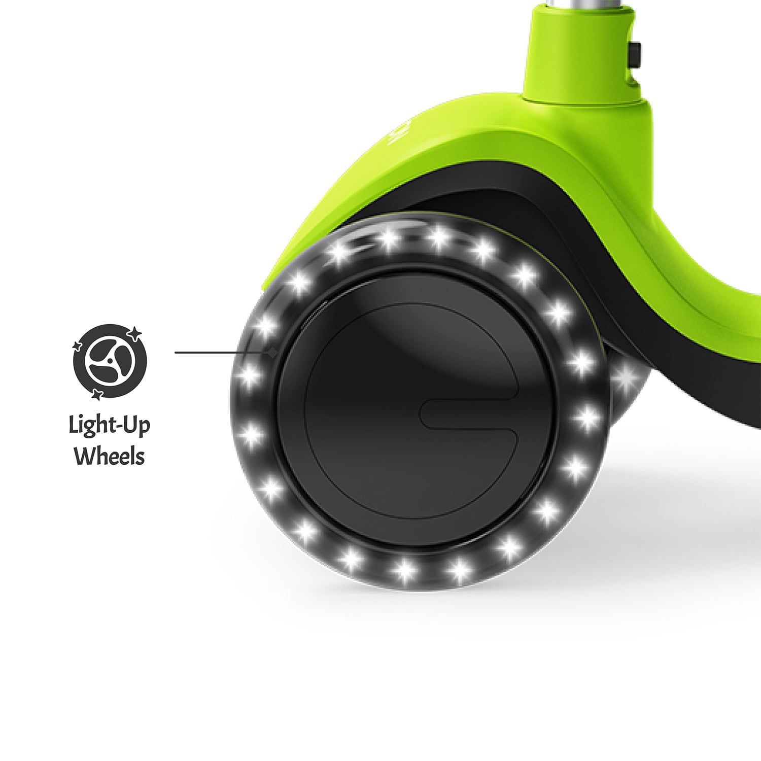 Jetson Lumi 3 Wheel Light-Up Kick Scooter - Max Grip Light up Deck and PVC Wheels- Adjustable Height Ages 3+, Red