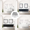 thumbnail image 6 of Marble Top Bath Vanity, 36 In. W X 22 D, White, Faucet Included White Vanity With Marble, Mirror And, 6 of 6