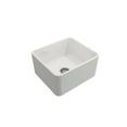 thumbnail image 2 of BOCCHI Classico Farmhouse Apron Front Fireclay 20 in. Single Bowl Kitchen Sink with Protective Bottom G+D8:D151rid and Strainer in White, 2 of 5