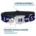 thumbnail image 4 of Carroll Shelby Pet Collar, Dog Collar Metal Seatbelt Buckle, Shelby Box Logo and Super Snake Cobra Blue White, 13 to 17 Inches 1.5 Inch Wide, 4 of 8