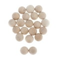 thumbnail image 2 of shamjina 5x20x Hardwood Balls Solid Natural Beech Wooden Balls Beads Crafts Making 20mm 5 Pcs, 2 of 8