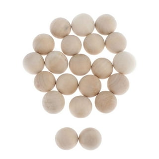 AKOLAFE 40Pcs Wooden Balls for Crafts 1.6 Inch Wooden Spheres 40mm Round  Wood Balls for Crafts Unfinished Natural Hardwood Wood Sphere for Crafting