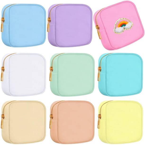 Bolsa de maquillaje Sweetude Mini de nailon, 9 unidades, impermeable, de viaje