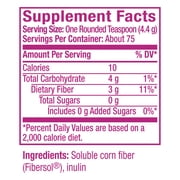 Metamucil GLP-1 Friendly Clear Fiber Supplement, Unflavored, 75 Servings