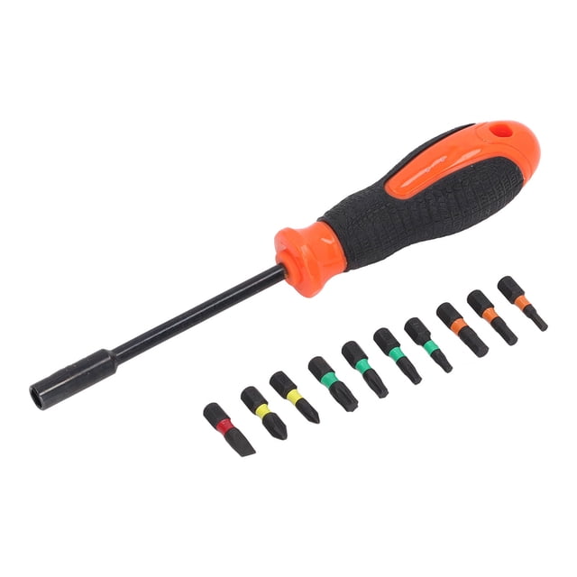 Ratchet Screwdriver And Bits, Corrosion Resistance Multi Bit Screwdriver Set Steel For Installation