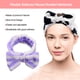 thumbnail image 3 of Diadema con lazo Minnieouse banda elástica franela suave Raya blanca morada, 3 of 6