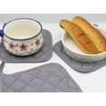 thumbnail image 7 of 4Pcs Cotton Heat Resistant Pot Holders, Everyday Kitchen Basic Square Solid Color Pot Holder, Multipurpose Quilted Hot Pads for Cooking and Baking, 7 of 7