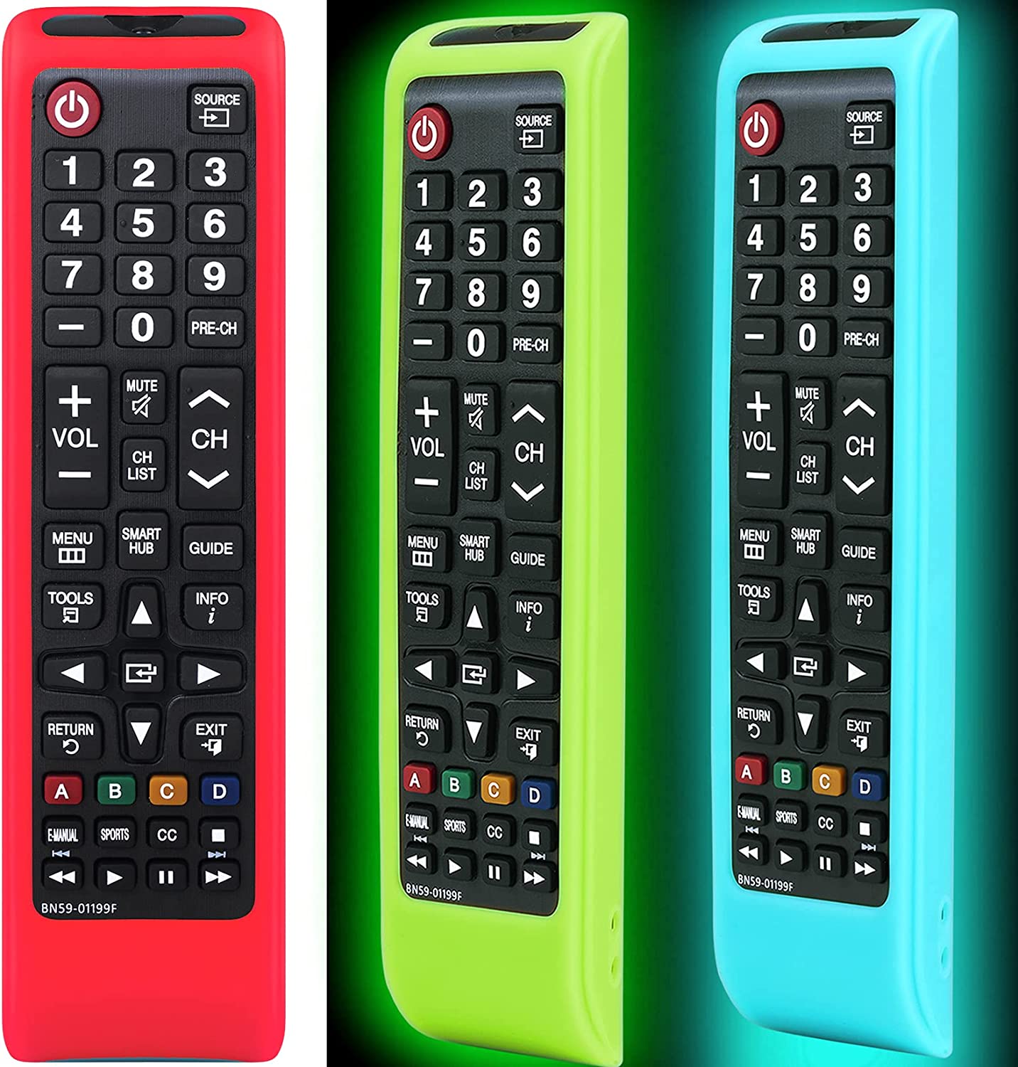 3 Pack Remote case for Samsung TV Controller, Silicone Remote Cover for