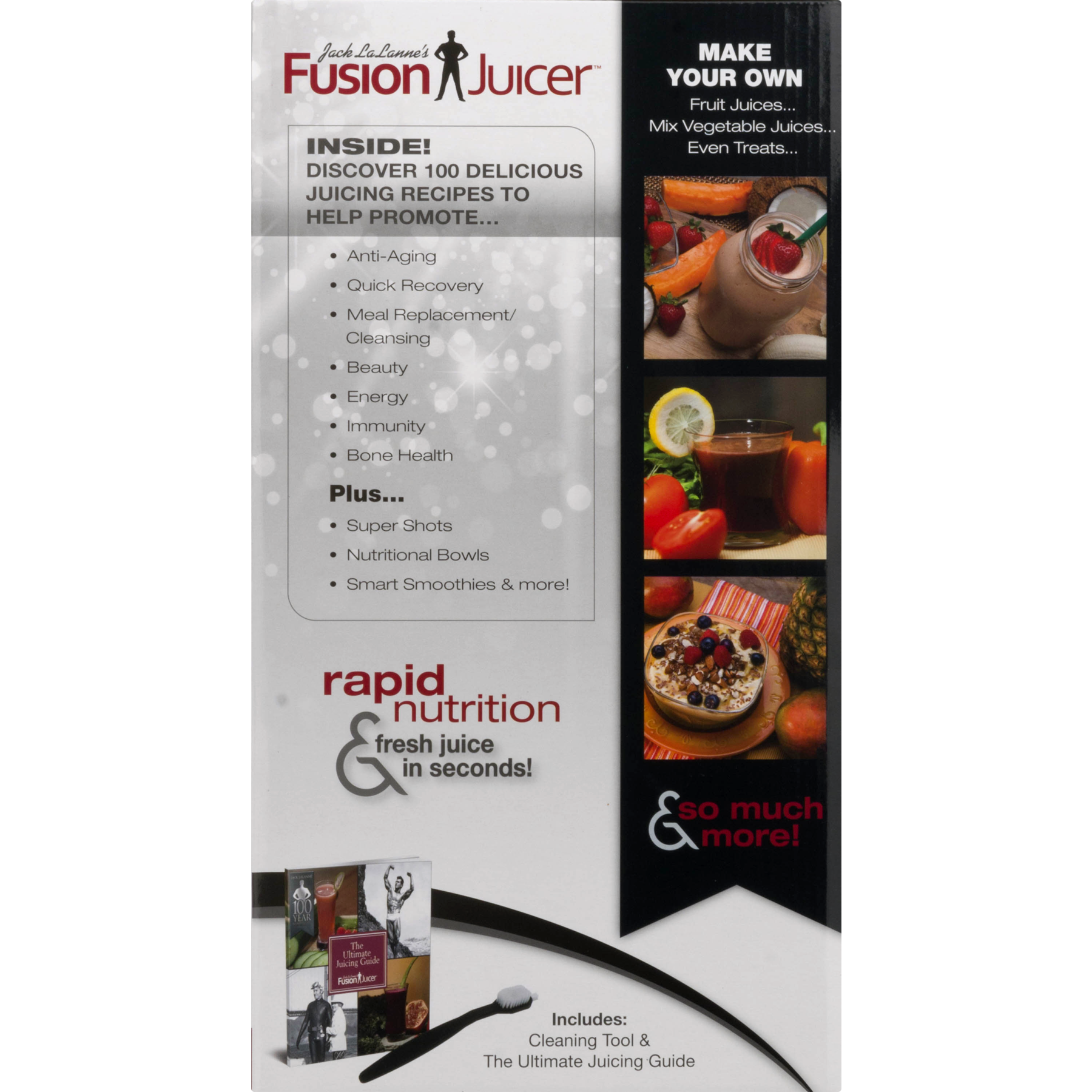 Juicer Jack Stainless Steel Lalanne Power Blade Fusion Vegetable Fruit