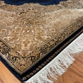 thumbnail image 4 of Turkish Kirman Design Silk Rug - 6'7 x 9'10, 4 of 5