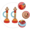 thumbnail image 4 of 2Pcs Wooden Horn Hooter Trumpet Instruments Music Toy Kids Early Educational Toy, 4 of 6