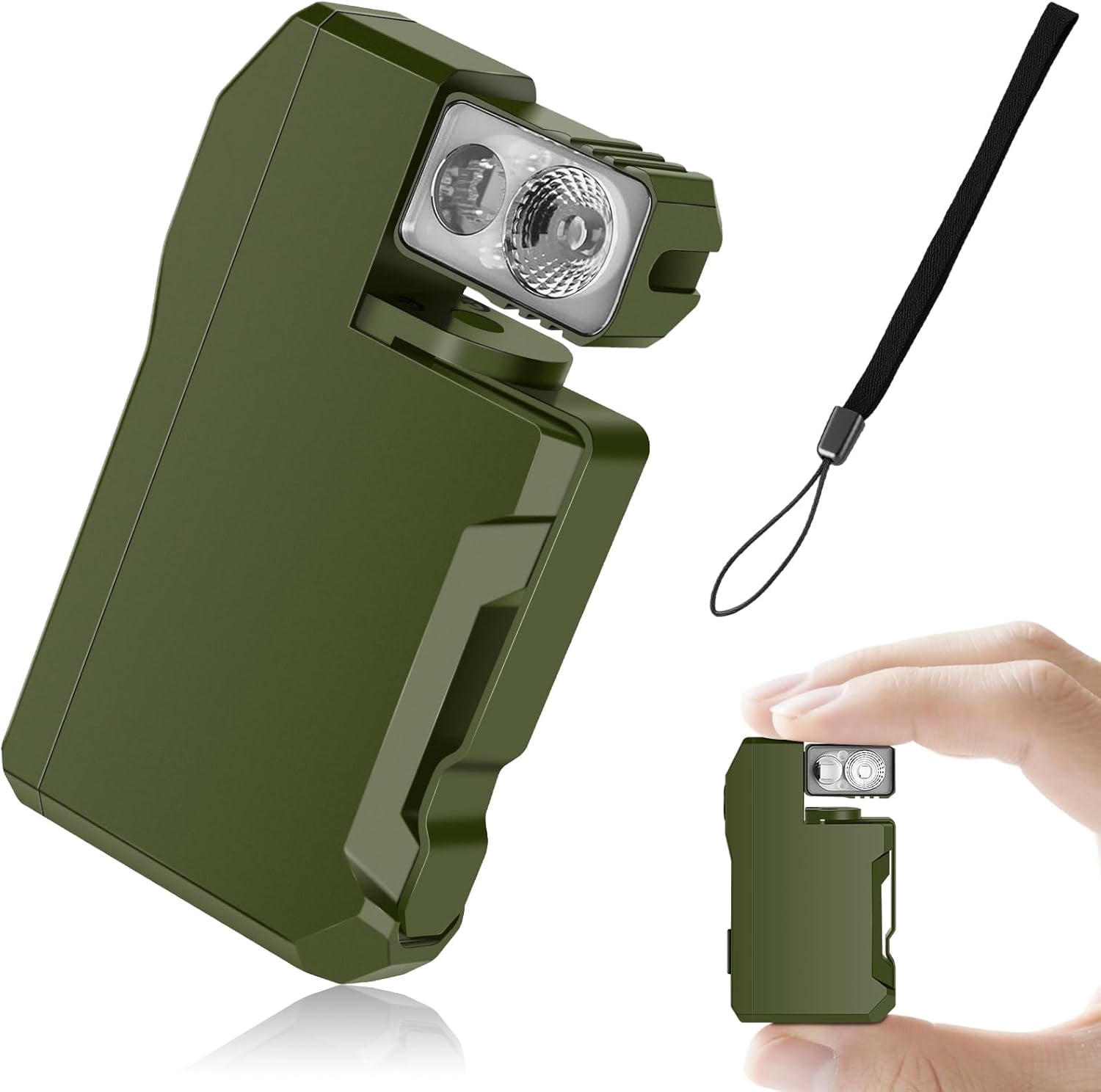 G5 EDC Pocket Flashlight – 400 Lumens With USB-C Charging, IP68 Waterproof, Magnetic Clip & 180° Rotating Head – 2-Pack Mini LED Light For Gear Bag, Repairs, Backpacking