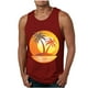 thumbnail image 1 of Camiseta sin mangas de cuello redondo para hombre, informal, a la moda, sin mangas, con estampado, blusa deportiva de cuello redondo para hombre, 1 of 4