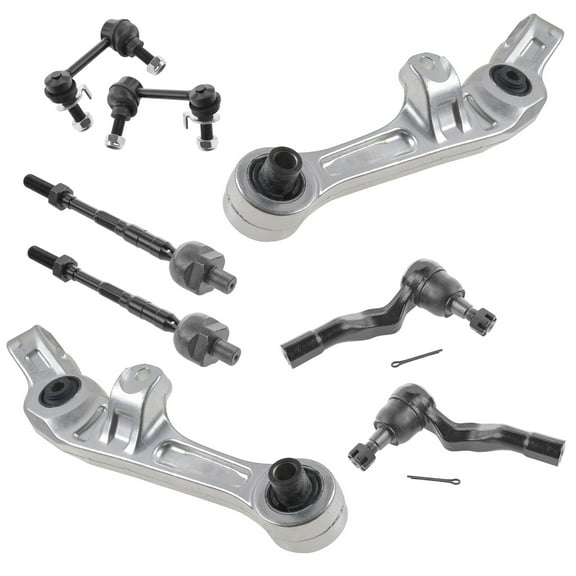 TRQ Lower Forward Control Arm Sway Bar Link Inner Outer Tie Rod for 350Z G35 PSA59851
