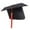 Red, variant on Graduation Tassel Cap for Academic Celebrations and School Events Red,One Size