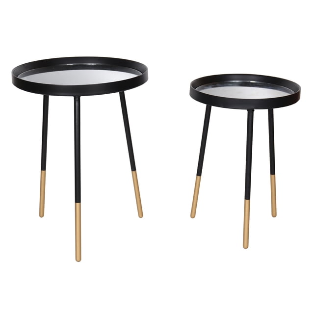 Juego de Mesas Kessa Muebles Bacares Negro