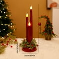 thumbnail image 5 of Dserfhy Christmas LED Candle Lamp Battery Powered Flameless Fake Taper Candle Decoration Flickering Long Electric Simulation Candle Light, 5 of 7
