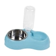thumbnail image 3 of Cuencos para perros Y gatos jinwen juego de cuencos de acero inoxidable azul, 3 of 8