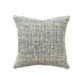 thumbnail image 4 of Ox Bay Tulsa 22" x 22" Ivory/Blue Striped Wool Blend Adult Decorative Throw Pillow, 4 of 7