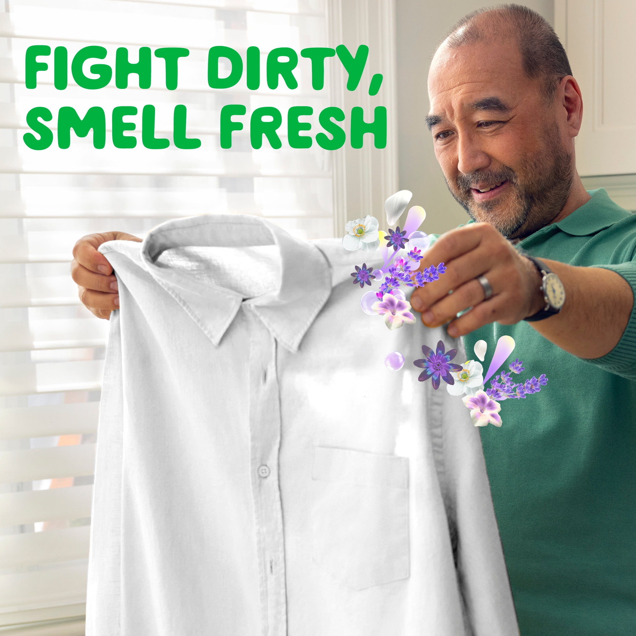 Gain Botanicals Liquid Laundry Detergent, White Tea & Lavender Scent, 81 Loads, 107 fl oz, HE Compatible