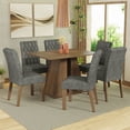thumbnail image 2 of Juego de Comedor Mesa y 6 Sillas Madesa Fabiana Marrón/Gris, 2 of 11