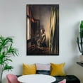 thumbnail image 6 of Painter Johannes Vermeer Painting Girl Reading A Letter at An Open Window Posters Canvas Art Prints Posters Photo Picture Painting Posters Decor Decorative 16x24inch(40x60cm), 6 of 6